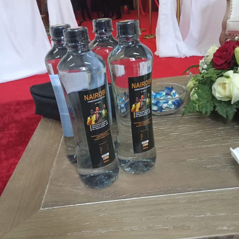 Customised and branded water for corporates events , Social events and all occassions